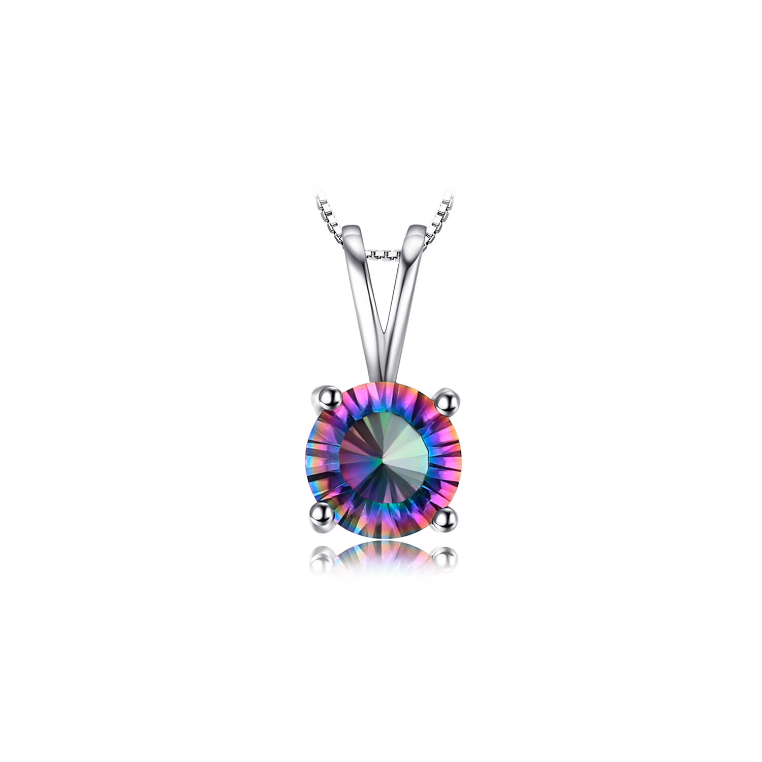 Colier din argint little shiny mystic topaz