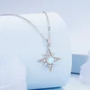 Colier din argint Opal Star and Cristals picture - 3