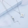 Colier din argint Opal Star and Cristals picture - 4