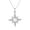 Colier din argint Opal Star and Cristals picture - 1
