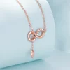 Colier din argint Rose Gold Infinity and Heart picture - 3