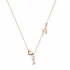 Colier din argint Rose Gold Key of my Heart picture - 1