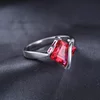 Inel de argint Square Ruby picture - 4