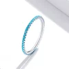 Inel din argint Blue Crystal Band picture - 2