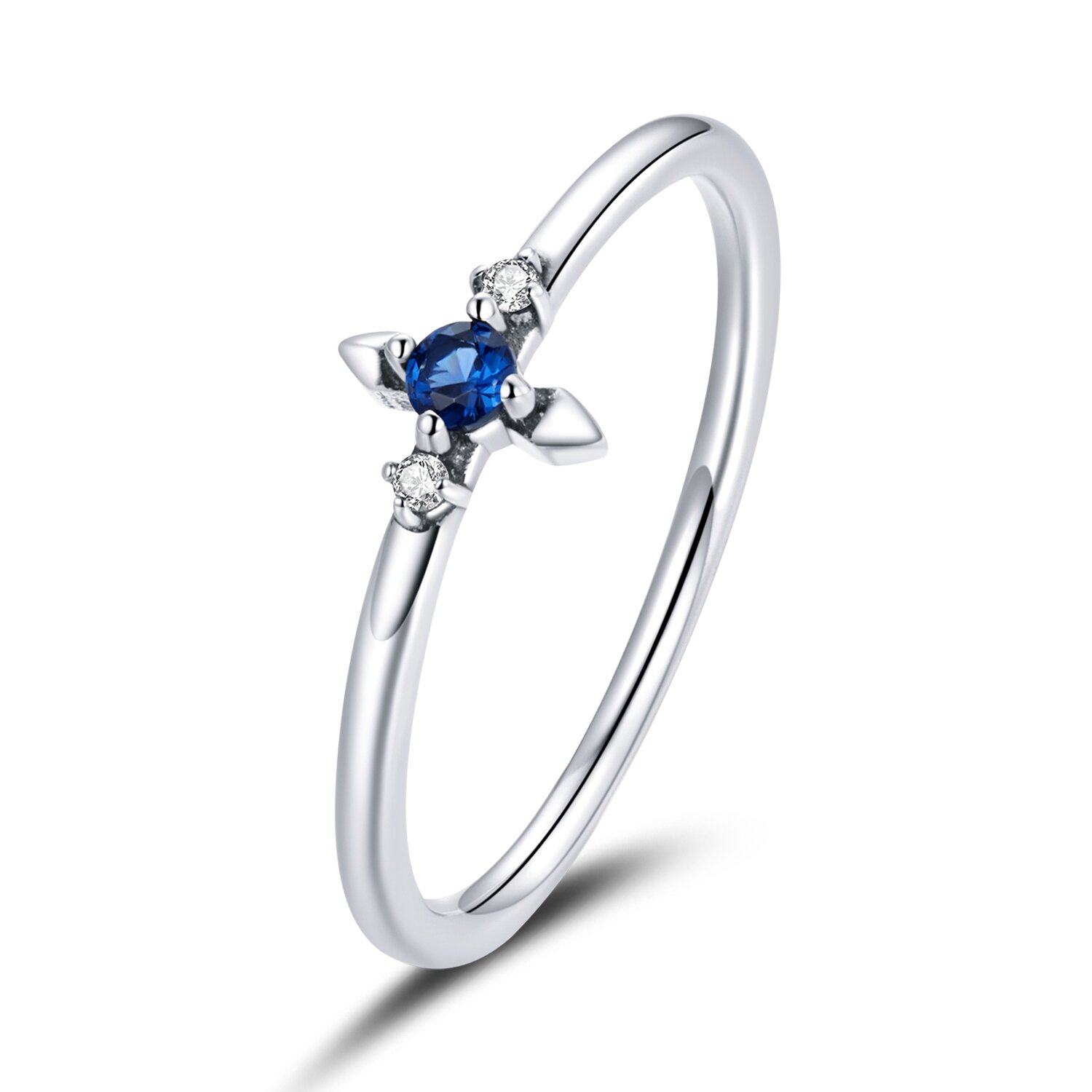 Inel din argint blue small crystal