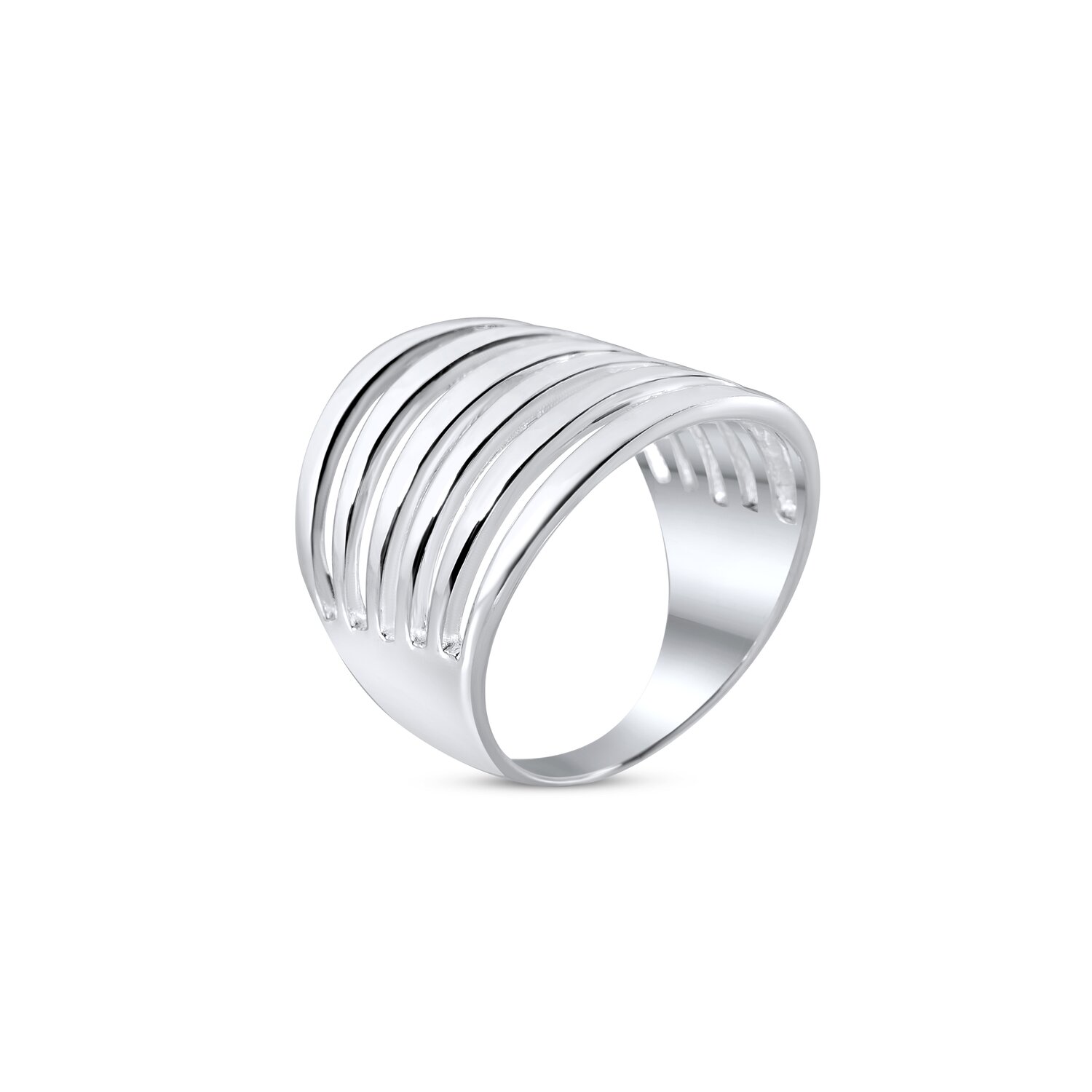 Inel din argint Clean Line Layer