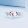 Inel din argint Color Crystal Heart picture - 3