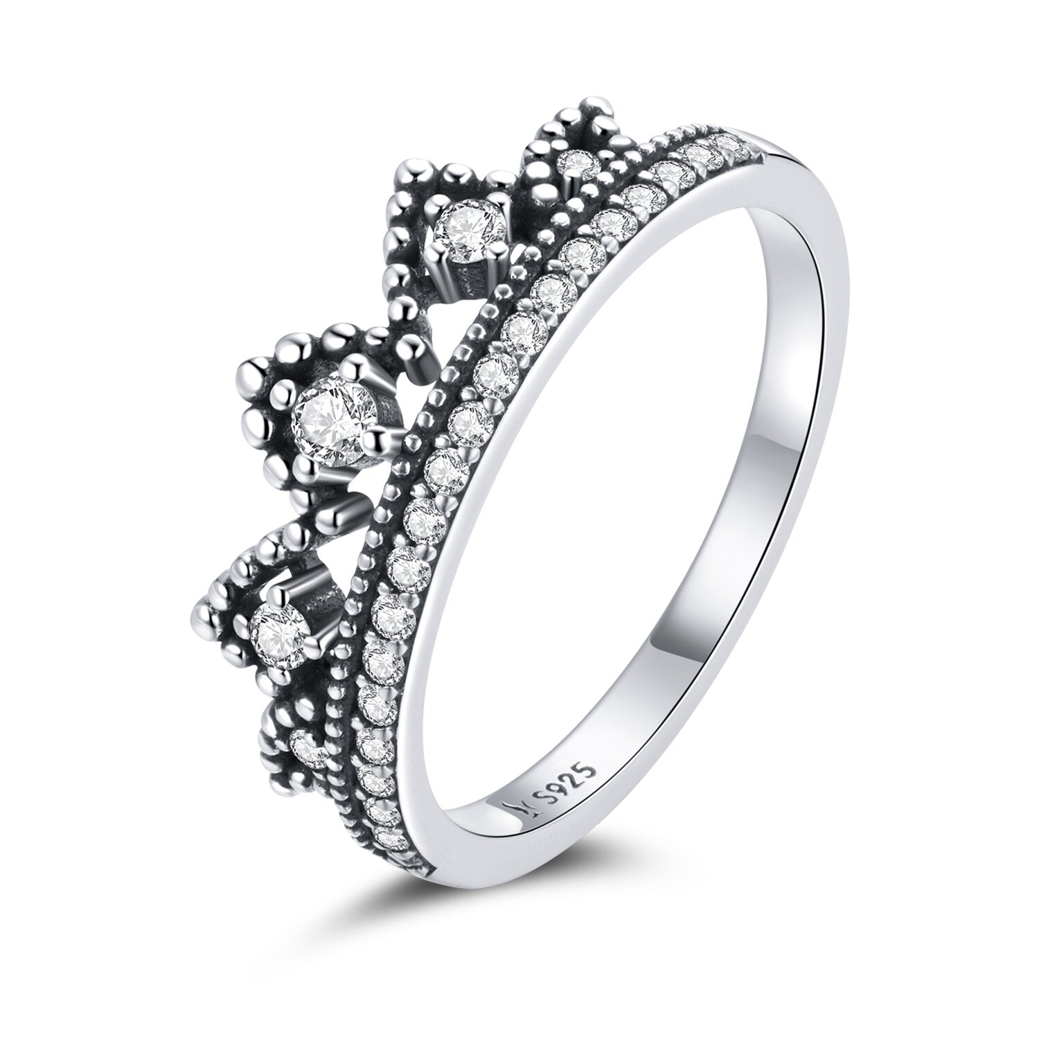 Inel din argint crystal crown