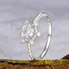 Inel din argint Elegant Snowflake picture - 2