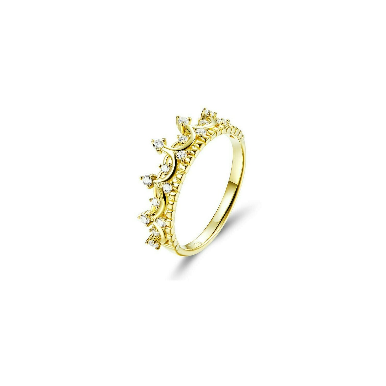 Inel din argint golden crown