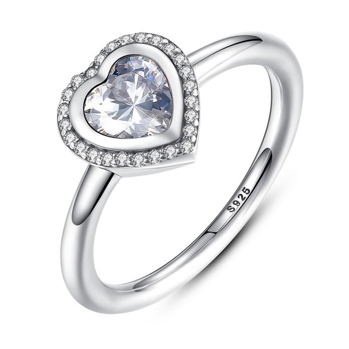 Inel din argint love heart ring