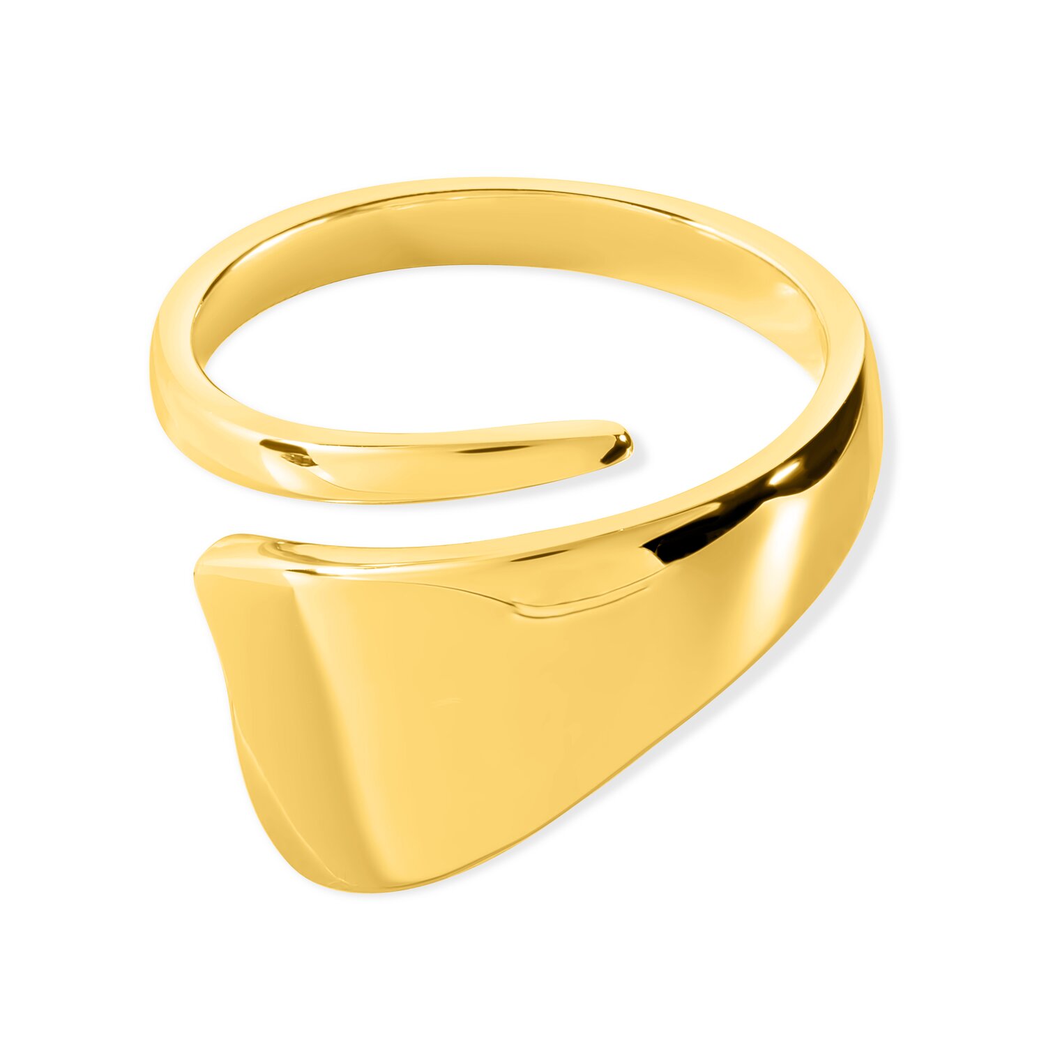 EdenBoutique Inel din argint reglabil Golden Goddess