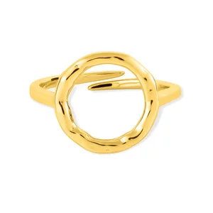 Inel din argint reglabil Minimalist Circle
