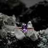 Inel din argint Rose Gold Serene Bliss Amethyst picture - 2
