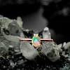 Inel din argint Rose Gold Serene Bliss Opal picture - 2