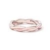 Inel din argint Rose Gold Twisted Rope picture - 6