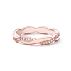 Inel din argint Rose Gold Twisted Rope picture - 4