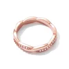 Inel din argint Rose Gold Twisted Rope picture - 5