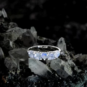Inel din argint Silver Moonstone Imperial Hearts