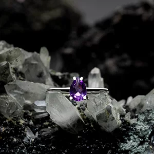 Inel din argint Silver Serene Bliss Amethyst