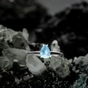 Inel din argint Silver Serene Bliss Aquamarine picture - 2