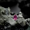 Inel din argint Silver Serene Bliss Ruby picture - 2