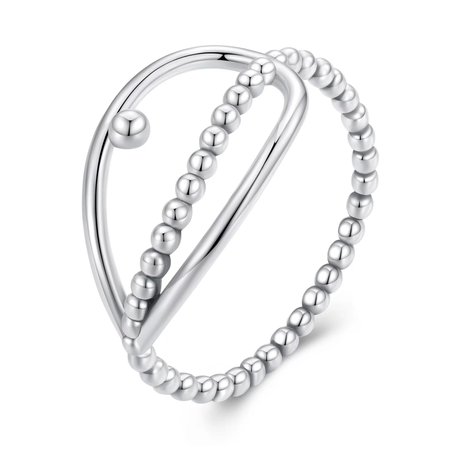 Inel din argint Silver Simple Beads
