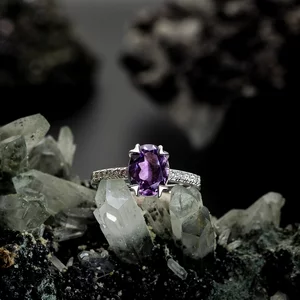 Inel din argint Silver Splendid  Amethyst