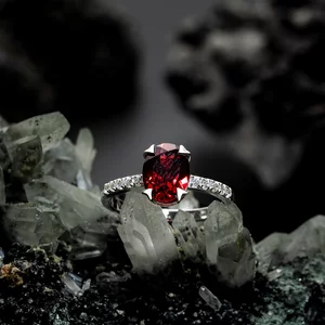 Inel din argint Silver Splendid Garnet