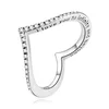 Inel din argint Studded Crystal Heart picture - 1