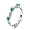Inel din argint Trio Green Crystal picture - 1