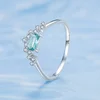Inel din argint Turquoise Crystal Crown picture - 5