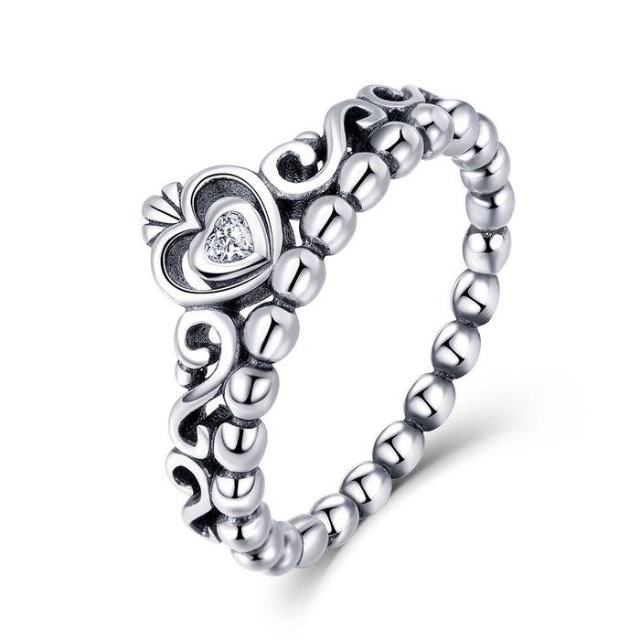 Inel din argint vintage crown ring