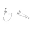 Cercei din argint Crystal Flowers picture - 3