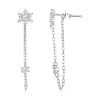 Cercei din argint Crystal Flowers picture - 1