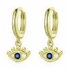 Cercei din argint Golden Blue Eyes picture - 1