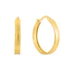 Cercei din argint Golden Light Hoops picture - 1