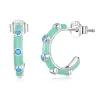 Cercei din argint Mint Hoops picture - 1