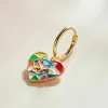 CERCEL din argint Golden Heart and Teddy picture - 3
