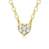 Colier din argint Golden Mini Heart picture - 1