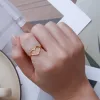 Inel din argint Big Golden Simple Heart picture - 6