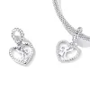 Talisman din argint Heart Letter K picture - 2