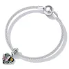 Talisman din argint Purple Butterfly picture - 6
