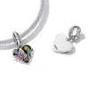 Talisman din argint Purple Butterfly picture - 5