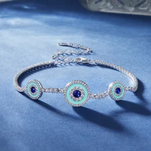 Bratara din argint Turquoise Eye
