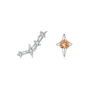 Cercei din argint Aries Constellation