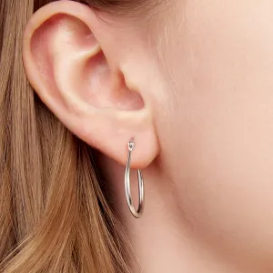 Cercei din argint Cha-Cha Big Hoops