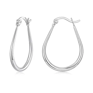 Cercei din argint Cha-Cha Medium Hoops