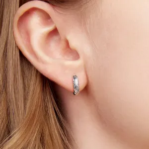 Cercei din argint Daisy Hoops