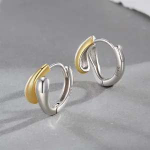 Cercei din argint Duo Hoops
